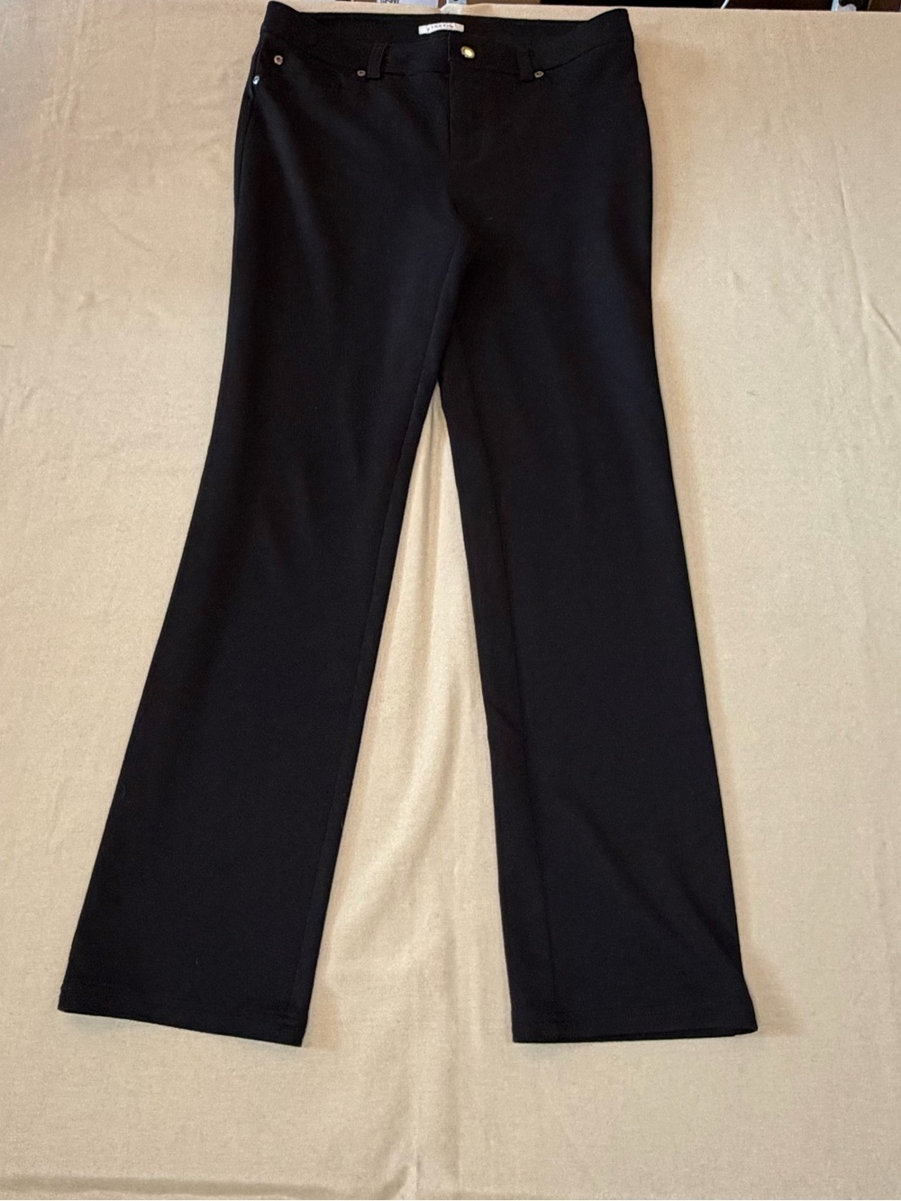 Jones New York Black Bootcut Stretch Pants
